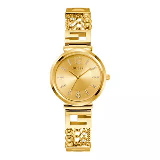 Relógio Feminino Guess Cluster Dourado Gw0545l2