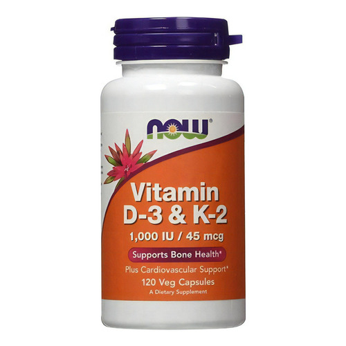 Vitamina D3 + K2 1000 UI/45 mcg - 120 Capsules