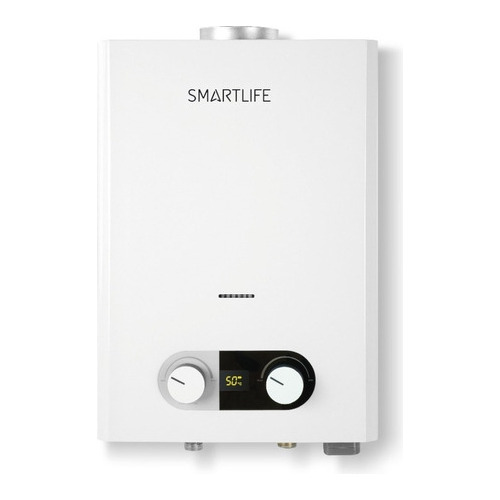 Calentador Instantáneo Smartlife Digital A Gas Natural 10l Color Blanco
