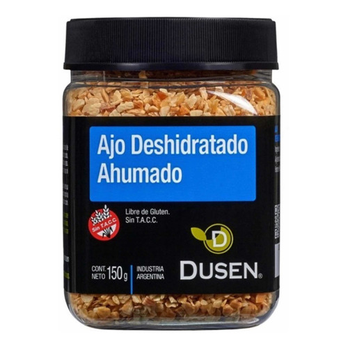 Ajo deshidratado ahumado Dusen sin tacc y kosher 150gr