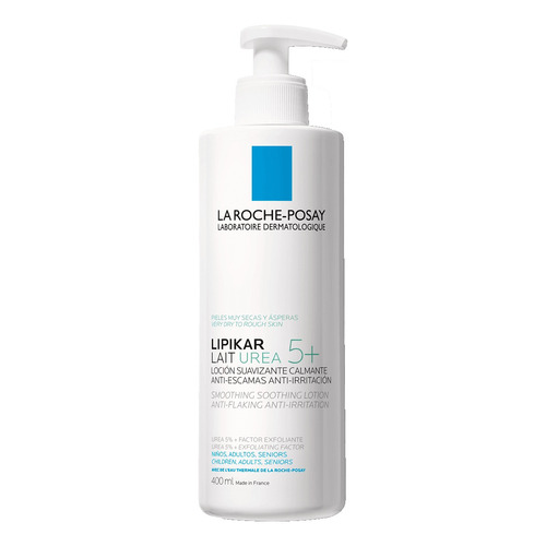  Leche para cuerpo La Roche-Posay Lipikar Lait Urea 5+ en dosificador 400mL