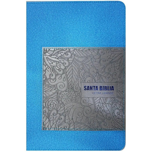 Biblia Reina Valera 1960 Letra Grande Gris Y Cielo Azul