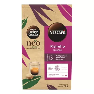 Capsulas Dolce Gusto Cafeteira Neo Ristretto Intenso