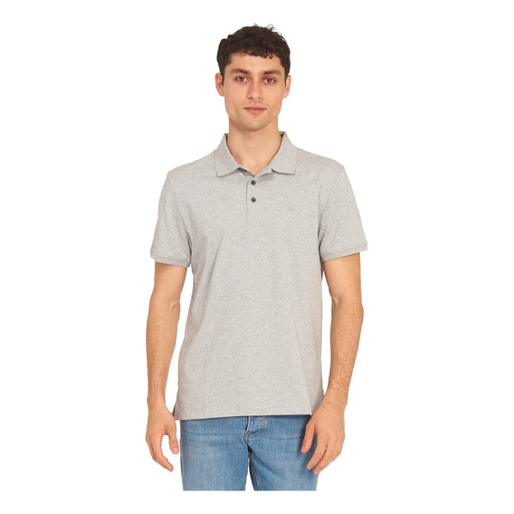 Polo Lisa Calvin Klein Manga Corta Para Hombre Con Logotipo