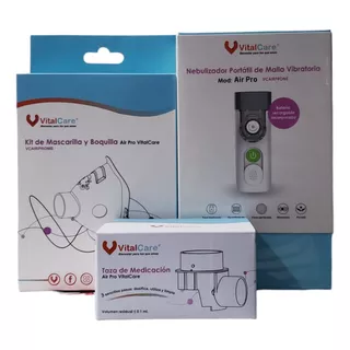 Vitalcare Kit Para Nebulización Adulto Y Niño Con 3 Cajas