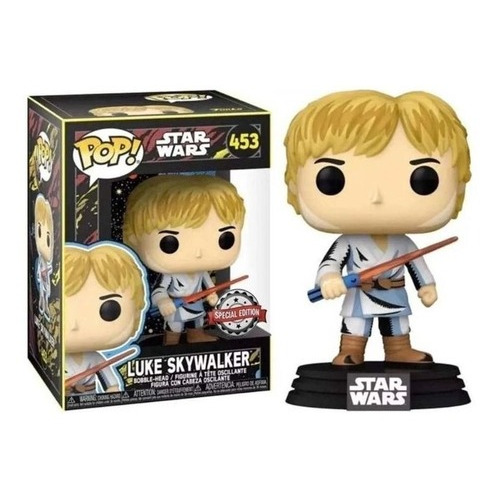 Figura de Luke Skywalker de Funko Pop Star Wars, exclusiva 453