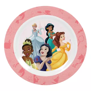 Prato Fundo Melamine Princesas Disney Unidade - Tuut