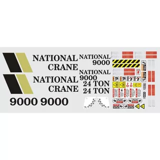 Calcomanías Para Grua National Crane 9000