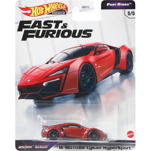 Hot Wheels Fast&furious Fast Stars W Motors Lykan Hypersport Color Rojo