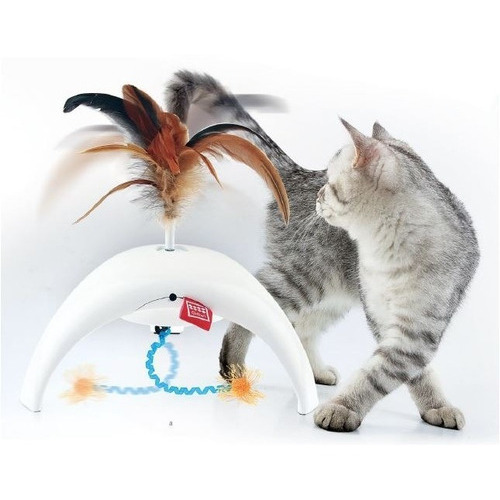 Juguete Interactivo Gato Gigwi Feather Spinner