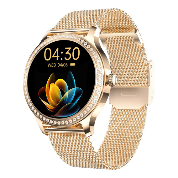 Reloj Inteligente Mujer Ak15 Deportivo Moda Luz Smartwatch