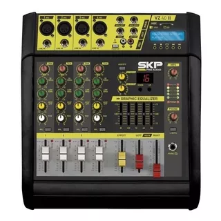 Consola Potenciada Skp Vz-40ii 4 Canales Bluetooth 1600 W