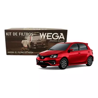 Kit 3 Filtros Wega Toyota Etios 1.5 16v 2016 En Adelante