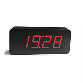 Reloj Despertador Extra Grande Led Digital (fecha/temp)  Color Negro