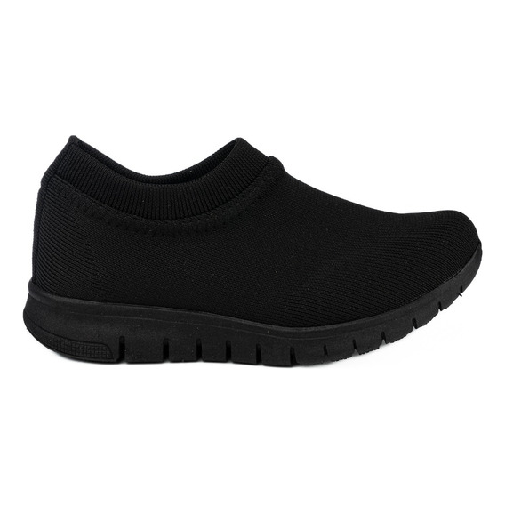 Zapatillas Elastizadas Super Livianas Color Negro