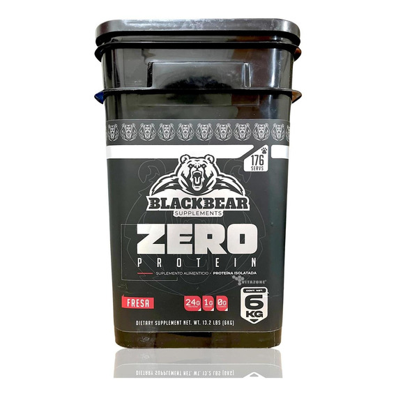 Proteína Zero 6 Kg Fresa176 Serv Isolatada Blackbear