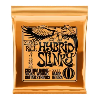 Cuerda De Guitarra Ernie Ball 009 046 Hybrid Slinky 2222