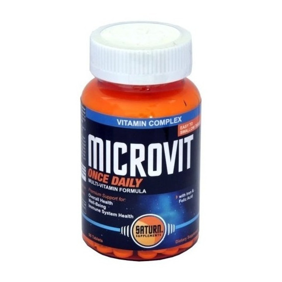 Multivitamínico Microvit, Saturn 90 Capsulas Sabor insaboro