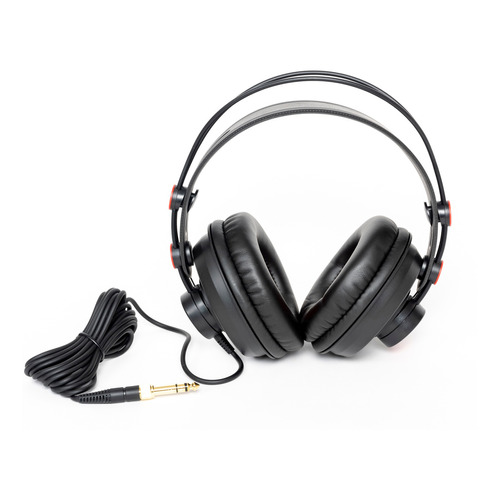 Auriculares Headphones Hügel Estudio Monitoreo Dj Color Negro