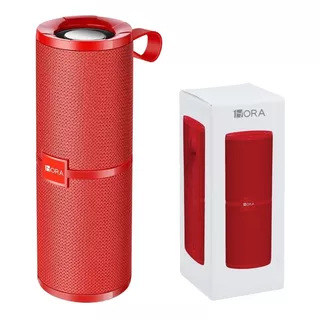 Bocina Bluetooth Portátil, 1hora Boc060 Bluetooth 5.1 Altavoz Inalámbrico Con Sonido Estéreo Hd Reproducción Manos Libres, 3.5mm Aux/micro Sd/tf/usb, Rojo