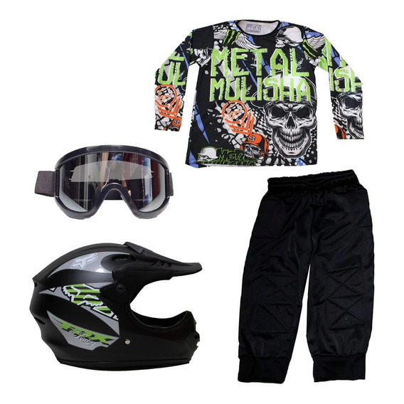 Kit  De Uniforme Bmx Niño 2 A 12 Años Niños