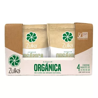 Zulka Azúcar Orgánica 4/8 Lbs Caja