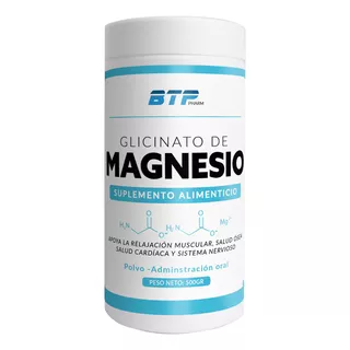 Glicinato De Magnesio En Polvo 500g - 100% Puro