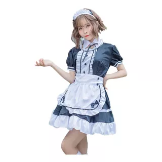 Maid Lolita Cosplay Chica Meido Sexy Vestido Disfraz Anime