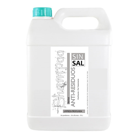 Shampoo Anti Residuos  Sin Sal- Brushing Progresivo 5 Lt