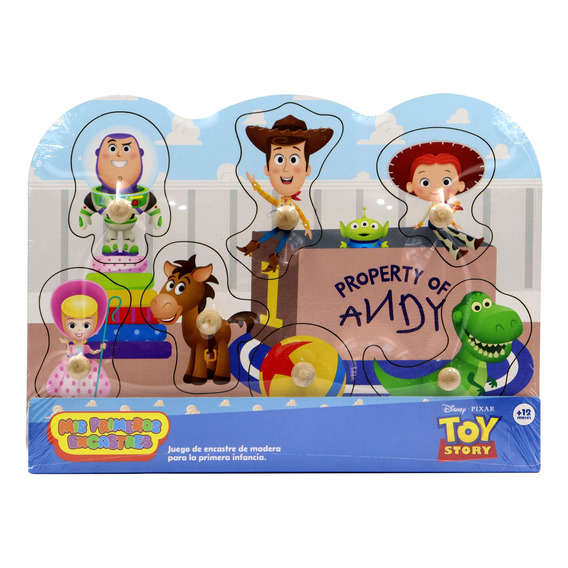 Encastre De Toy Story Disney Juego Didáctico Bebes Niños