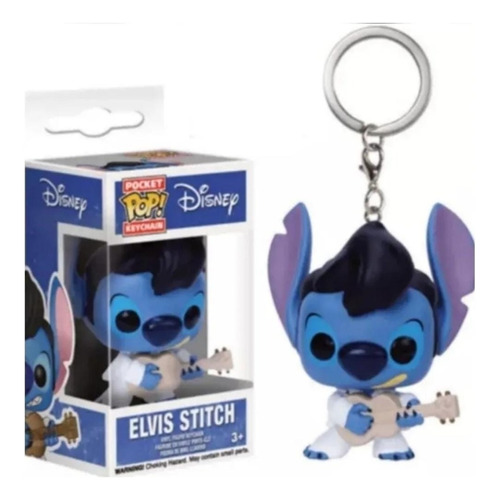 Llavero Funko Pop Keychain Elvis Stitch Disney Coleccion
