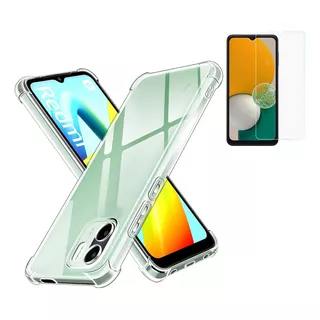 Funda Para Xiaomi Redmi A2 Transparente Protector Y Vidrio