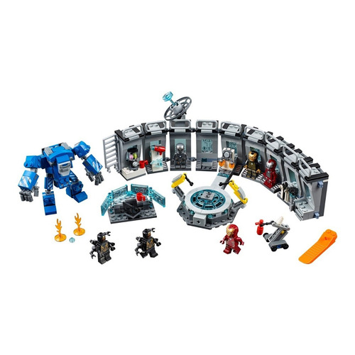 Set de construcción Lego Marvel Iron Man hall of armor 524 piezas  en  caja