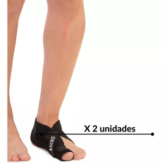 Corrector Juanete Seperador Dedo Abductor Par Dema Neoprene Color Negro Talle 1 37/39