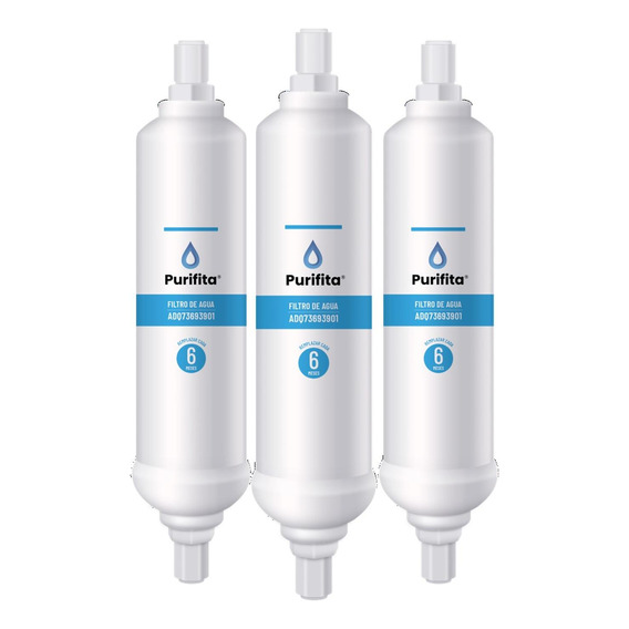 Filtro De Agua Para Refrigerador LG Purifita Adq73693901 X3