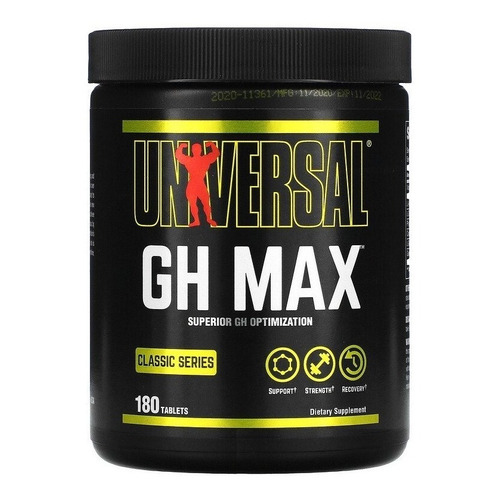 Suplemento en comprimidos Universal Nutrition  GH Max l-arginina alfa-cetoglutarato en pote 180 un