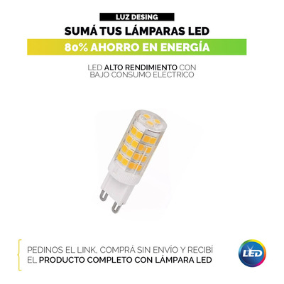 Aplique 1 Luz Móvil Doble Vidrio Acero Negro Con Led A-651ng