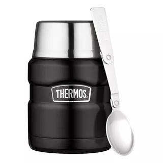 Termo Comida King Acero Inox 470 Ml Negro - Thermos