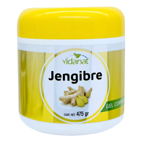  Gel Corporal Jengibre Vidanat Original Tarro Grande 475g Tipo de envase Tarro