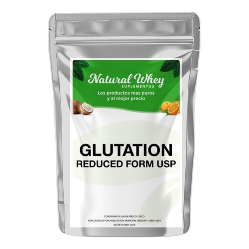 Suplemento en polvo Natural Whey Suplementos  Glutation Reduced Form USP en sachet de 250g