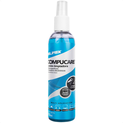 Locion Limpiadora Silimex Compucare Para Equipos De Computo Desinfecta 250ml