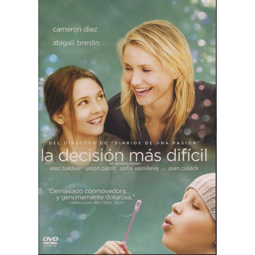La Decision Mas Dificil Cameron Diaz Pelicula Dvd