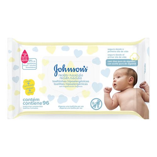 Toallas Bebé Johnson Baby Gruesas Recién Nacido X 96u