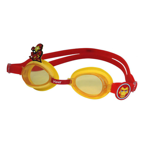 Goggle De Natación Kids Voit Marvel Avengers Iron Man Color Rojo