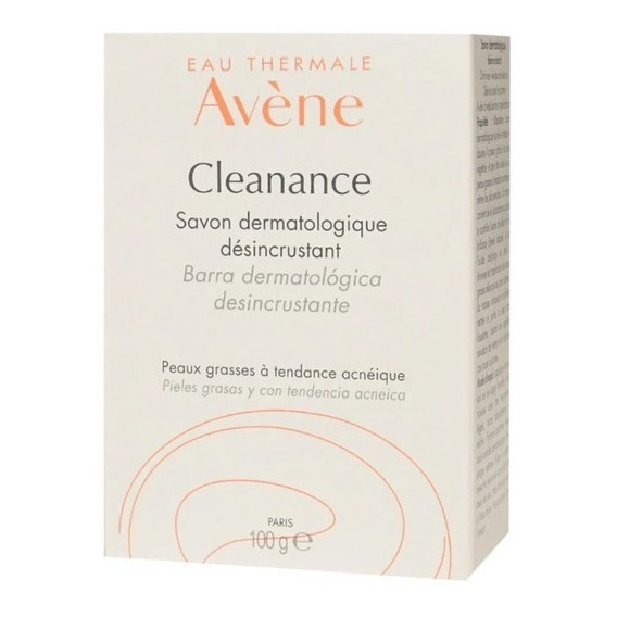 Jabón En Barra dermatológica Avène Cleanance Piel Grasa Y Con Tendencia Acneica 100 g