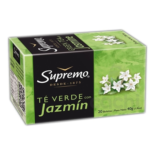 Te Supremo Verde Con Jazmin X 20 Sobres