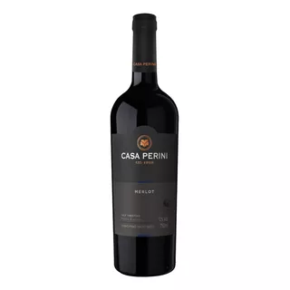 Vinho Brasileiro Tinto Seco Casa Perini Merlot Serra Gaúcha Garrafa 750ml