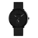 Reloj Skmei 9185 Análogico Acero Negro