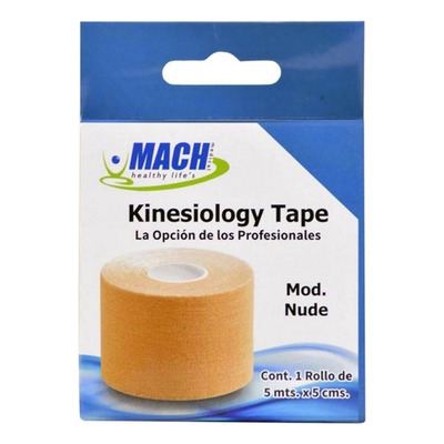 1 Cinta Kinesiologica Vendaje Neuromuscular Kinesiotape Mach Color Beige