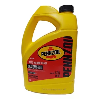 Aceite Alto Kilometraje Pennzoil 20w60 Garrafa 4.73 L